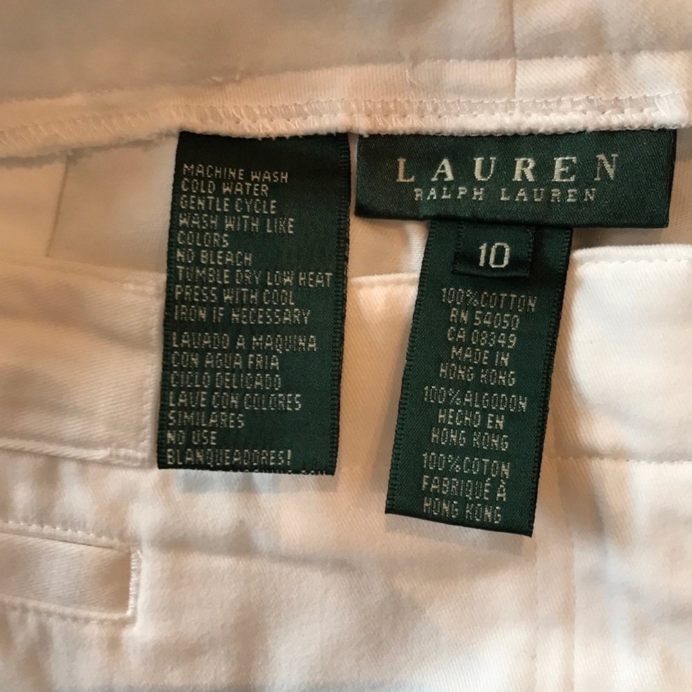 Ralph Lauren Stunning White Sailor Capri Pants - image 8